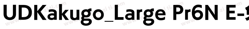 UDKakugo_Large Pr6N E字体转换